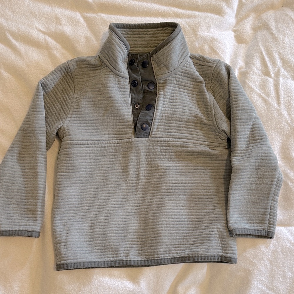 Jcrew Crewcuts Charcoal Button-Up Sweater.
